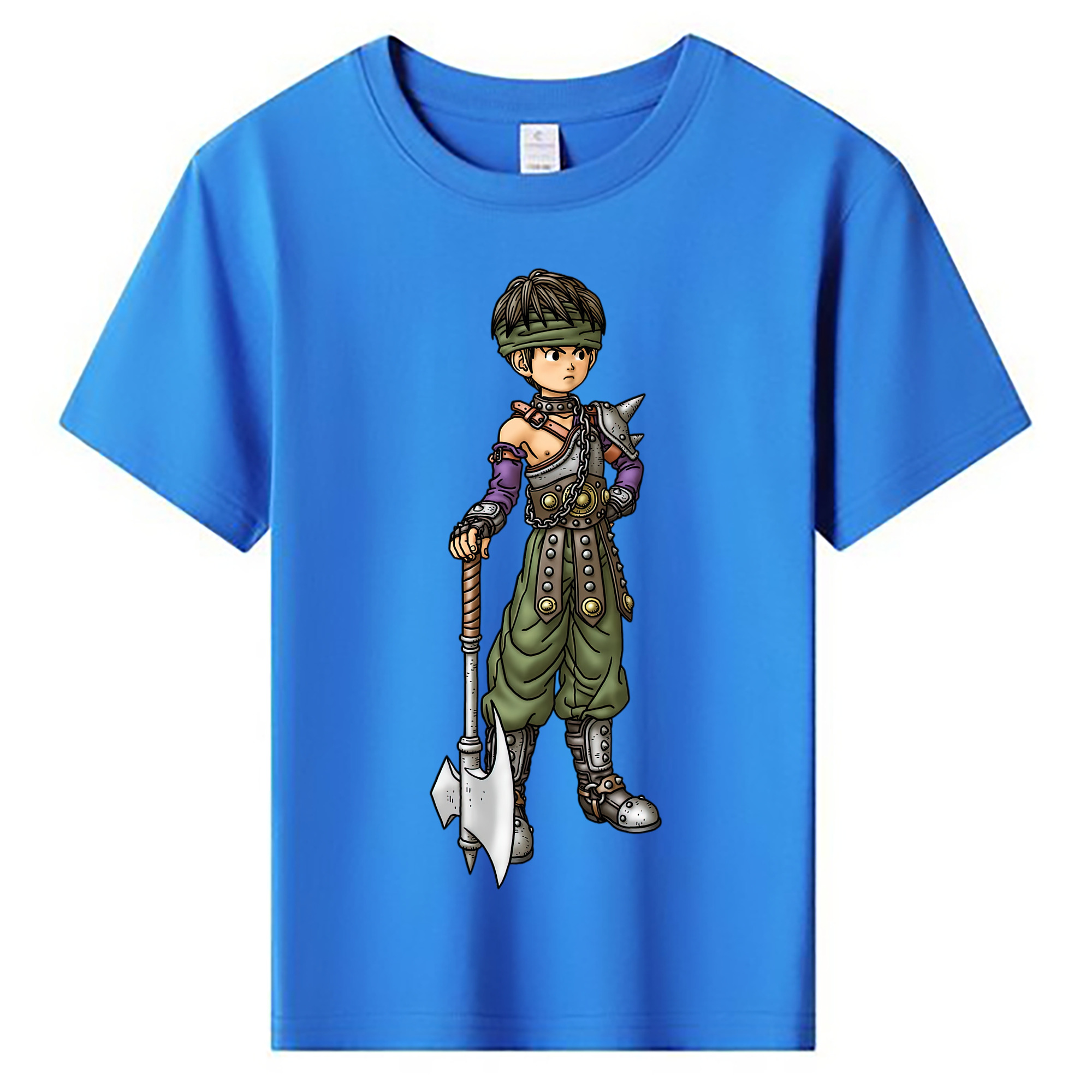 （画像用） ドラゴンクエスト Doragon Kuesuto Dragon Quest 綿100％キッズTシャツ（フロントプリント）
